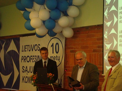 Lietuvos profesinių sąjungų konfederacijos 10-mečio minėjimas
